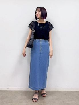 「SHOO・LA・RUE（シューラルー）のアイテム」を使った、chikaさん（レディース・160cm）の夏コーディネート