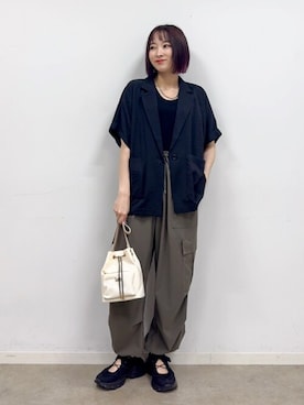 「Lee（リー）のアイテム」を使った、chikaさん（レディース・160cm）の夏コーディネート