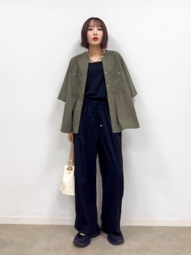 「アイテム（その他ヘアアクセサリー）」を使った、chikaさん（レディース・160cm）の秋コーディネート