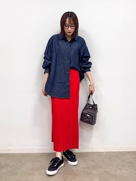 「Lee（リー）のアイテム」を使った、chikaさん（レディース・160cm）の秋コーディネート