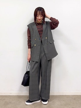 「SHOO・LA・RUE（シューラルー）のアイテム（スニーカー）」を使った、chikaさん（レディース・160cm）の秋コーディネート