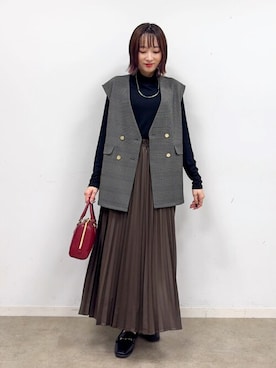 「アイテム（その他シューズ）」を使った、chikaさん（レディース・160cm）の秋コーディネート