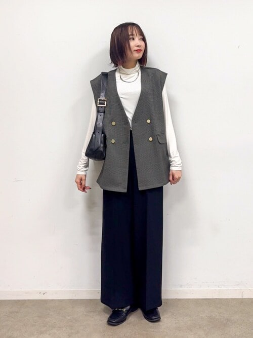 セール】【S-LL/セットアップ可/洗濯後しわになりにくい】ダブルベスト