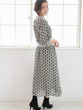 「幾何学模様」｜PREFERIR_webさん（レディース・160cm）の冬コーディネート