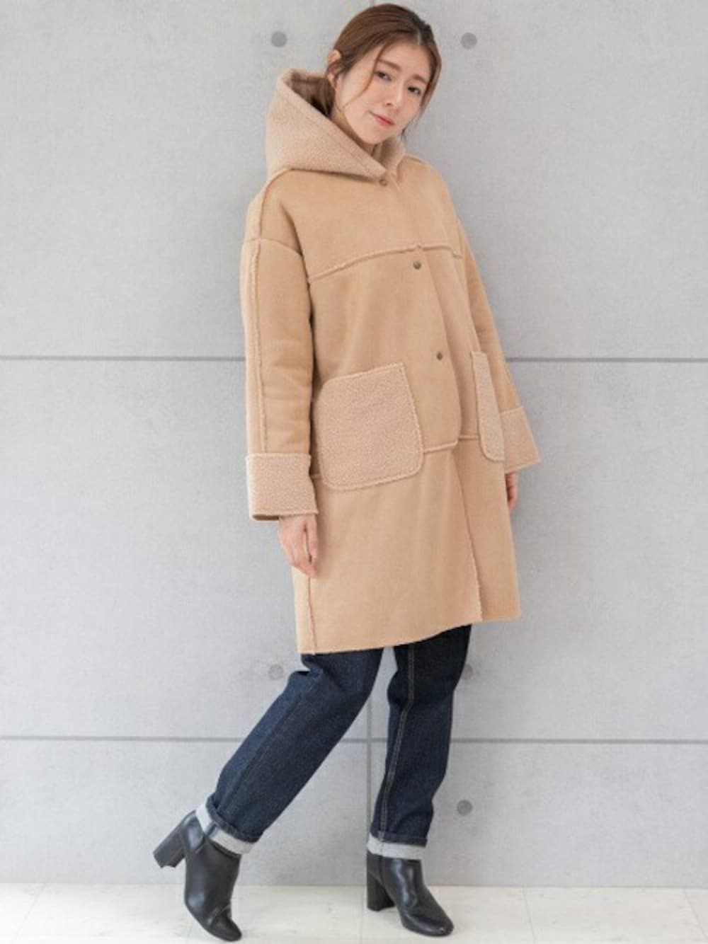 PREFERIRのムートンコートを使った人気ファッションコーディネート - WEAR