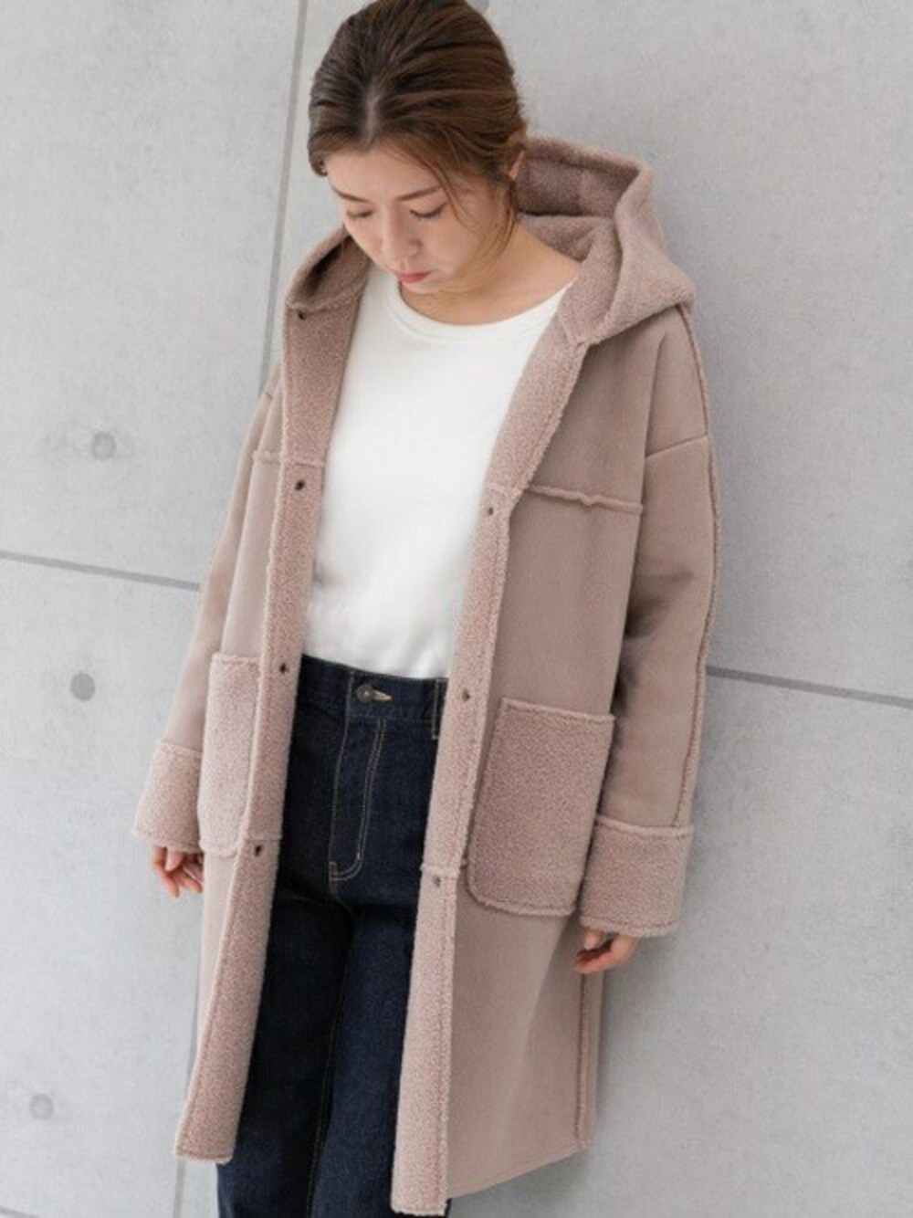 PREFERIRのムートンコートを使った人気ファッションコーディネート - WEAR