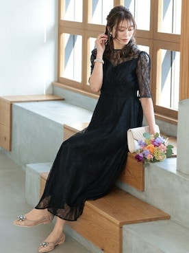 「結婚式二次会」｜PREFERIR_webさん（レディース・160cm）の秋コーディネート