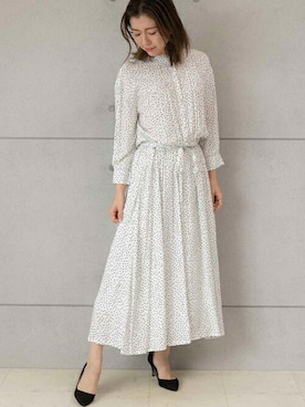 「ドットワンピ」｜「アイテム（シャツワンピース）」を使った、PREFERIR_webさん（レディース・160cm）の冬コーディネート