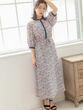 「ワンピース×スニーカー」｜「アイテム（シャツワンピース）」を使った、PREFERIR_webさん（レディース・160cm）の冬コーディネート