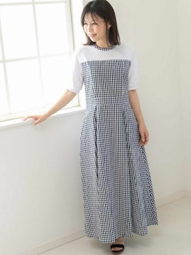 「オフィス」｜「アイテム（ワンピース/ドレス）」を使った、PREFERIR_webさん（レディース・158cm）の夏コーディネート