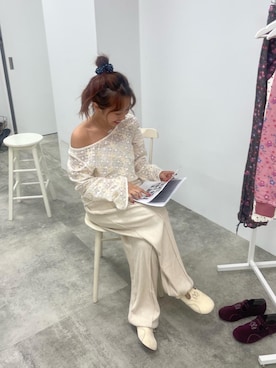 「アイテム（バレエシューズ）」を使った、kasaki03さん（レディース・153cm）の夏コーディネート