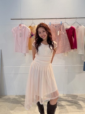 「TINA：JOJUN（ティーナジョジュン）のアイテム」を使った、kasaki03さん（レディース・153cm）の春コーディネート