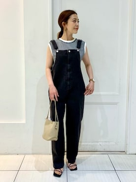 「Simplicite（サンプリシテ）のアイテム」を使った、Mayuさん（レディース・157cm）の夏コーディネート
