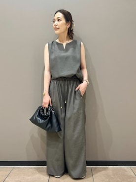 「Simplicite（サンプリシテ）のアイテム（バッグ）」を使った、Mayuさん（レディース・157cm）の夏コーディネート