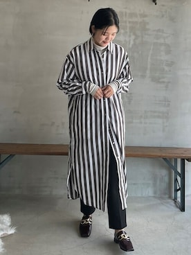 「HELIOPOLE（エリオポール）のアイテム（ワンピース/ドレス）」を使った、heliopoleofficialさん（レディース・161cm）の秋コーディネート