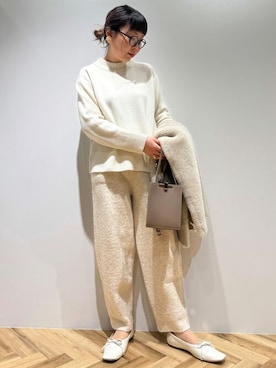 「HELIOPOLE（エリオポール）のアイテム」を使った、heliopoleofficialさん（レディース・159cm）の冬コーディネート