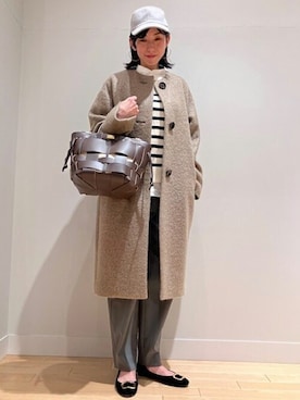 「HELIOPOLE（エリオポール）のアイテム（その他アウター）」を使った、heliopoleofficialさん（レディース・167cm）の冬コーディネート