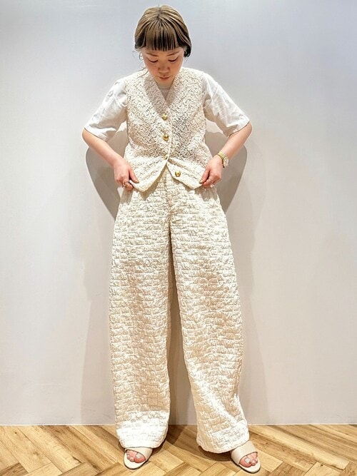 【艶♡エレガント】HERMES モザイク柄 ジャカード パンツ セール】JACQUARD CURVY PANTS（その他パンツ）｜HELIOPOLE
