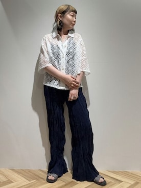 「HELIOPOLE（エリオポール）のアイテム」を使った、heliopoleofficialさん（レディース・159cm）の夏コーディネート