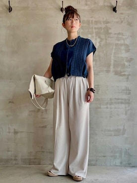 「HELIOPOLE（エリオポール）のアイテム」を使った、heliopoleofficialさん（レディース・155cm）の夏コーディネート