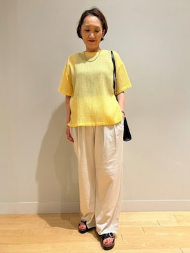 「HELIOPOLE（エリオポール）のアイテム」を使った、heliopoleofficialさん（レディース・156cm）の夏コーディネート