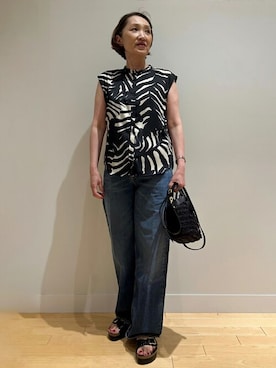 「HELIOPOLE（エリオポール）のアイテム」を使った、heliopoleofficialさん（レディース・156cm）の夏コーディネート