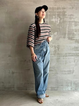 「HELIOPOLE（エリオポール）のアイテム」を使った、heliopoleofficialさん（レディース・155cm）の夏コーディネート