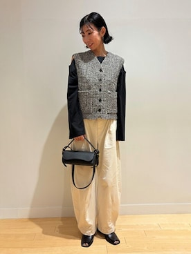 「HELIOPOLE（エリオポール）のアイテム」を使った、heliopoleofficialさん（レディース・167cm）の秋コーディネート