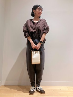 「HELIOPOLE（エリオポール）のアイテム」を使った、heliopoleofficialさん（レディース・167cm）の秋コーディネート