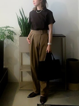 「Marc by Marc Jacobs（マークバイマークジェイコブス）のアイテム（バッグ）」を使った、panさん（レディース・162cm）の夏コーディネート