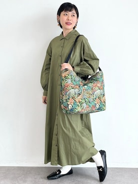 「koe（コエ）のアイテム」を使った、はなこさん（レディース・155cm）の秋コーディネート