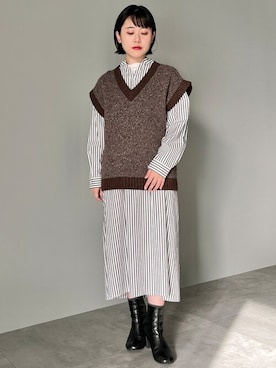 はなこさん（レディース・155cm）の冬コーディネート