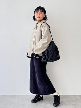 「PENDLETON（ペンドルトン）のアイテム（バッグ）」を使った、はなこさん（レディース・155cm）の冬コーディネート