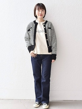 鈴木さん(レディース・161cm)の冬コーディネート