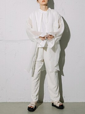 「ビッグシャツ」｜MARECHAL TERREさん（レディース・163cm）の春コーディネート