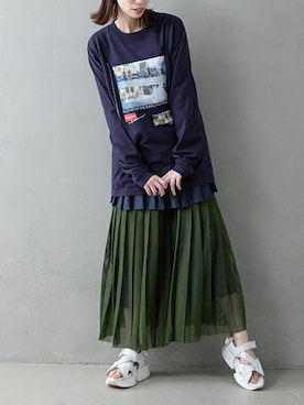 「MM6」｜MARECHAL TERREさん（レディース・162cm）の夏コーディネート