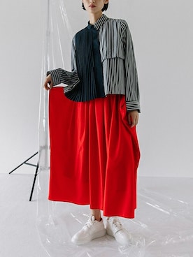 「MARECHAL TERRE（マルシャルテル）のアイテム」を使った、MARECHAL TERREさん（レディース・170cm）の春コーディネート