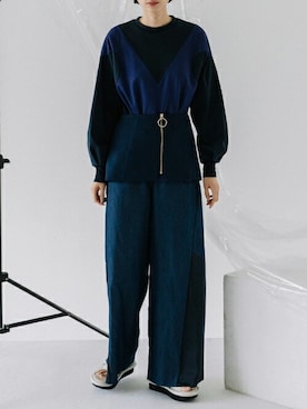 「MARECHAL TERRE（マルシャルテル）のアイテム」を使った、MARECHAL TERREさん（レディース・170cm）の春コーディネート