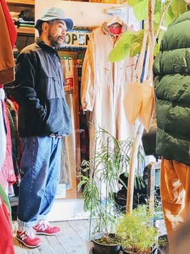 「northface」｜「アイテム（ブルゾン）」を使った、ataco garageさん（メンズ・173cm）の冬コーディネート