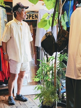 「--（--）のアイテム」を使った、ataco garageさん（メンズ・173cm）の夏コーディネート