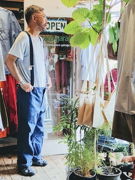 「--（--）のアイテム（パンツ）」を使った、ataco garageさん（メンズ・173cm）の夏コーディネート