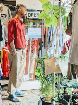 「RED KAP（レッドキャップ）のアイテム」を使った、ataco garageさん（メンズ・173cm）の夏コーディネート