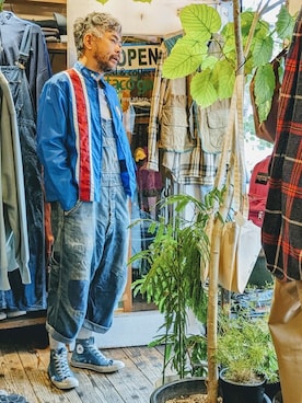 「--（--）のアイテム（ナイロンジャケット）」を使った、ataco garageさん（メンズ・173cm）の秋コーディネート