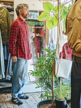 「--（--）のアイテム（シャツ/ブラウス）」を使った、ataco garageさん（メンズ・173cm）の秋コーディネート