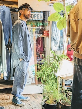 「--（--）のアイテム（シャツ/ブラウス）」を使った、ataco garageさん（メンズ・173cm）の秋コーディネート