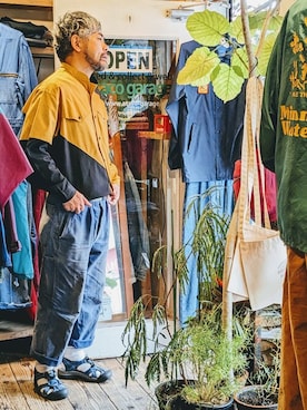 「--（--）のアイテム（シャツ/ブラウス）」を使った、ataco garageさん（メンズ・173cm）の春コーディネート