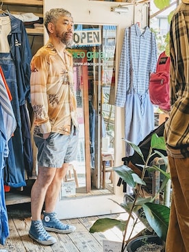 「J.C.PENNEY（ジェーシーペニー）のアイテム」を使った、ataco garageさん（メンズ・173cm）の春コーディネート