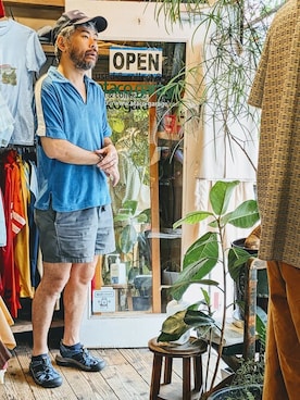 「--（--）のアイテム」を使った、ataco garageさん（メンズ・173cm）の夏コーディネート