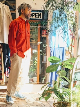 「WOOLRICH（ウールリッチ）のアイテム」を使った、ataco garageさん（メンズ・173cm）の秋コーディネート