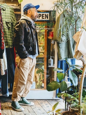 「--（--）のアイテム（ジャケット/アウター）」を使った、ataco garageさん（メンズ・173cm）の冬コーディネート